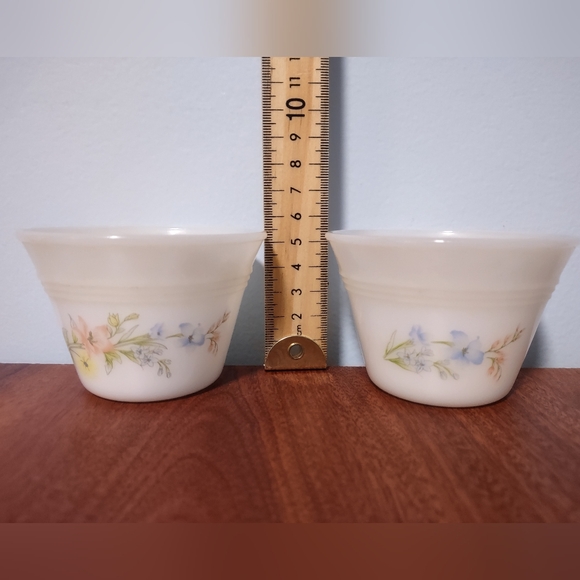5 x vintage Dynaware Termocrisa & Indopol  White Milk Glass Custard Dessert Bowl - Picture 3 of 11